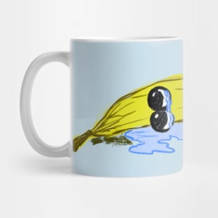 Lonely Crying Banana Lying Down You Hurt My Peelings Mug